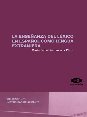 cover image of La enseñanza del léxico en español como lengua extranjera